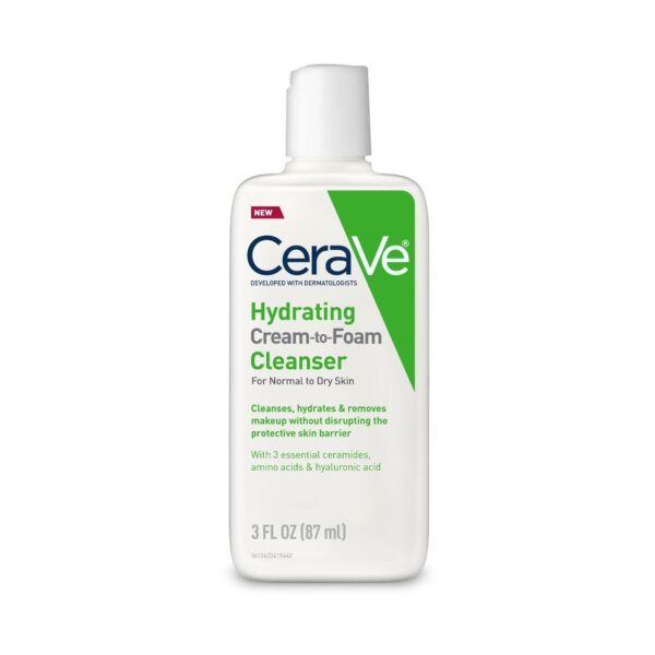 CeraVe Hydrating Cream-to-Foam Facial Cleanser