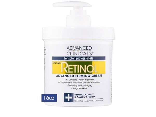 Advanced Clinicals Retinol Body Lotion Moisturizer Face Lotion & Body Cream