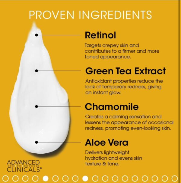 Advanced Clinicals Retinol Body Lotion Moisturizer Face Lotion & Body Cream - Image 2