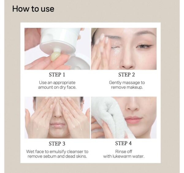 CICA Barrier 5.5 Cleansing Oil Balm 100ml - Image 4