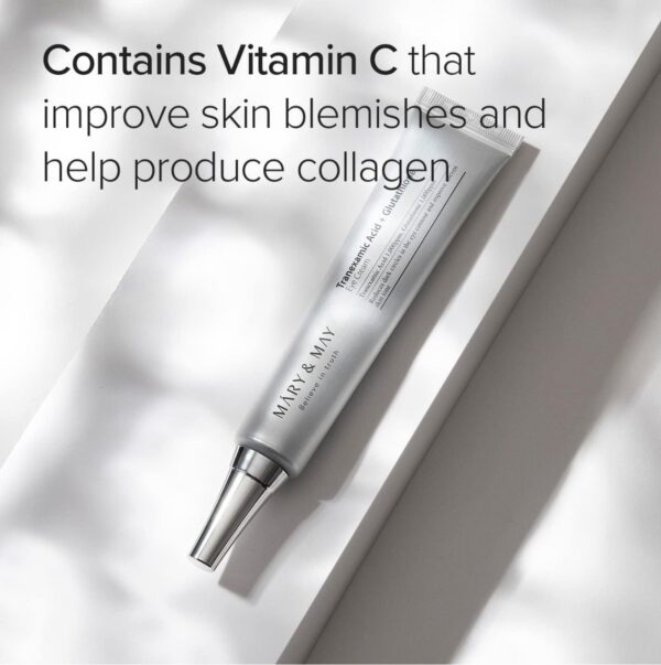Mary&May] Tranexamic Acid + Glutathione Eye Cream, Tranexamic Acid 30ml/ UNBOXED - Image 3