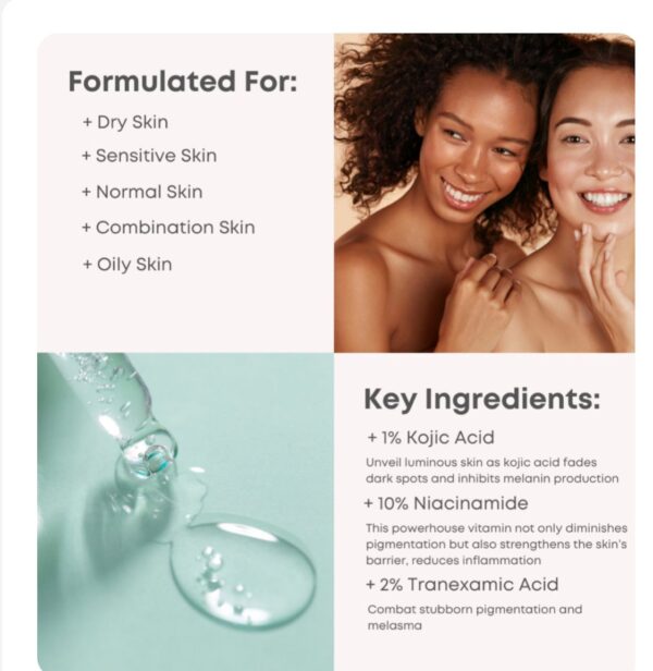 NINELESS B-Boost 1% Kojic Acid Serum - Image 2
