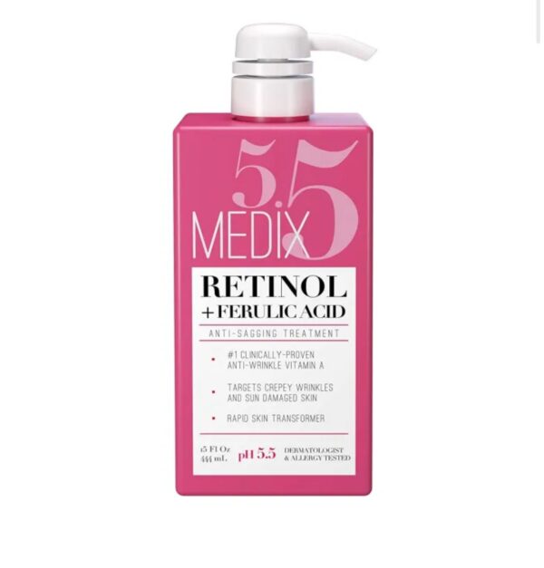 MEDIX 5.5 Retinol + Ferulic Acid Age Rewind Moisturizer Body Cream