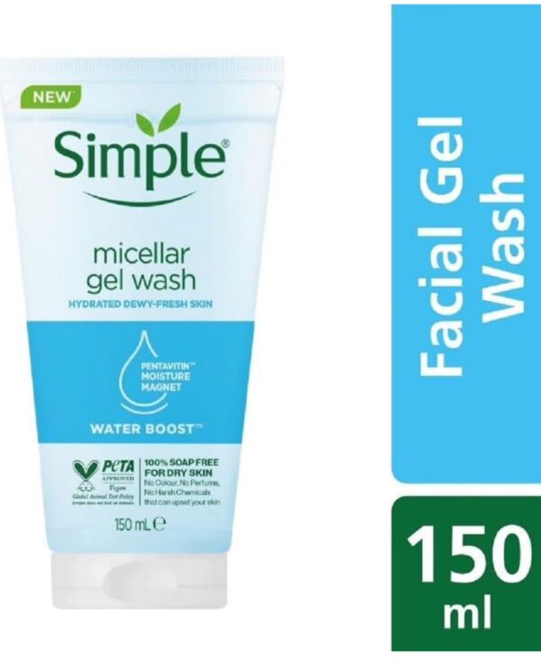 Simple Water Boost Micellar Gel Facial Wash 150ml