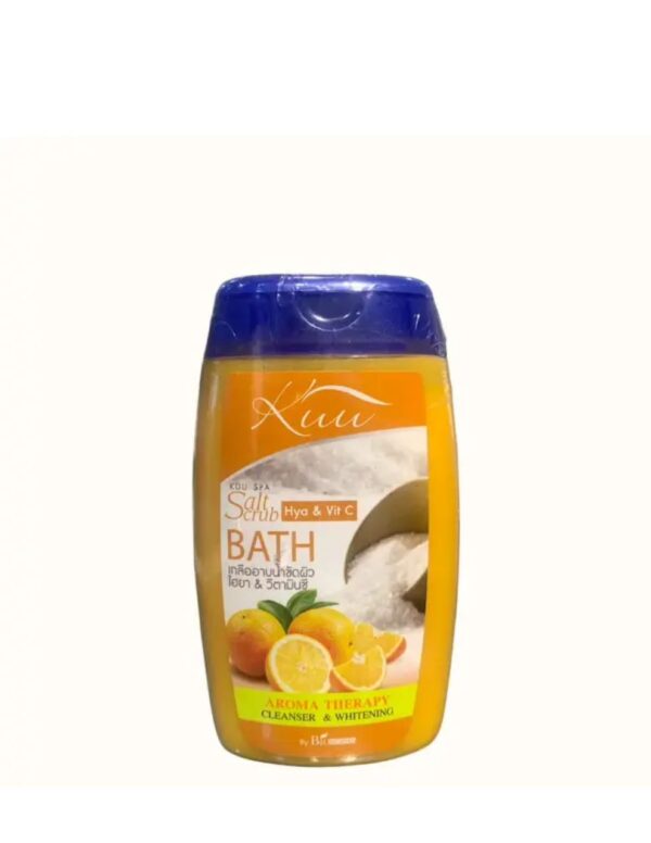 Kuu Spa Hya & Vit C Salt Scrub Bath 450ml